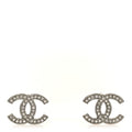 Crystal CC Earrings Silver