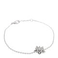 18K White Gold Diamond Mini Lotus Openwork Bracelet