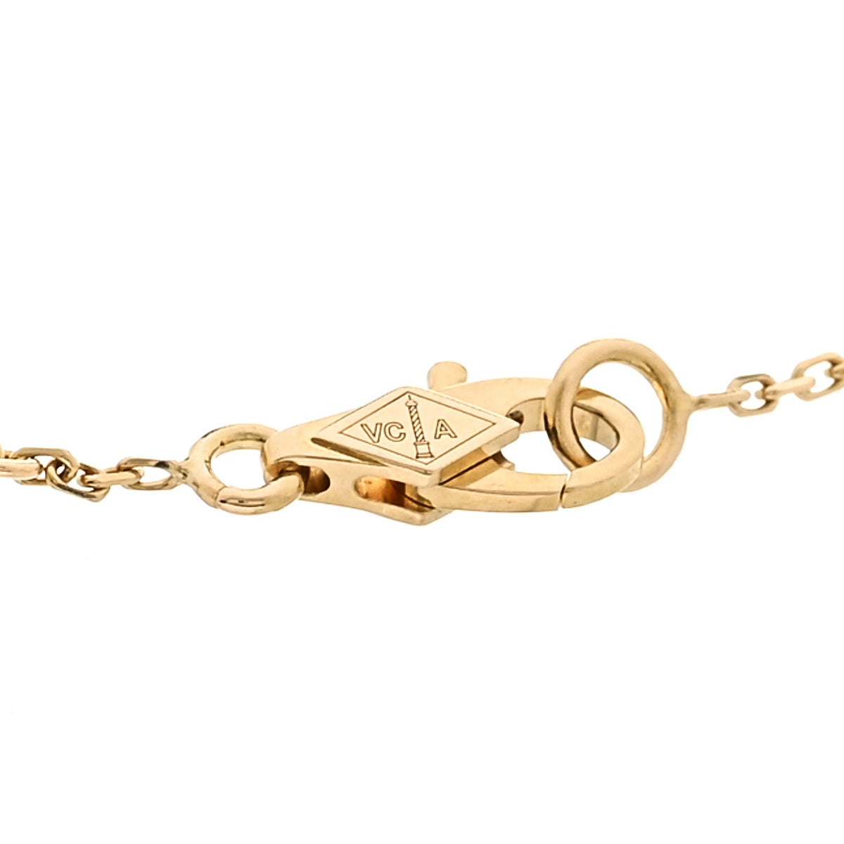 18K Yellow Gold Mother of Pearl Sweet Alhambra Butterfly Bracelet