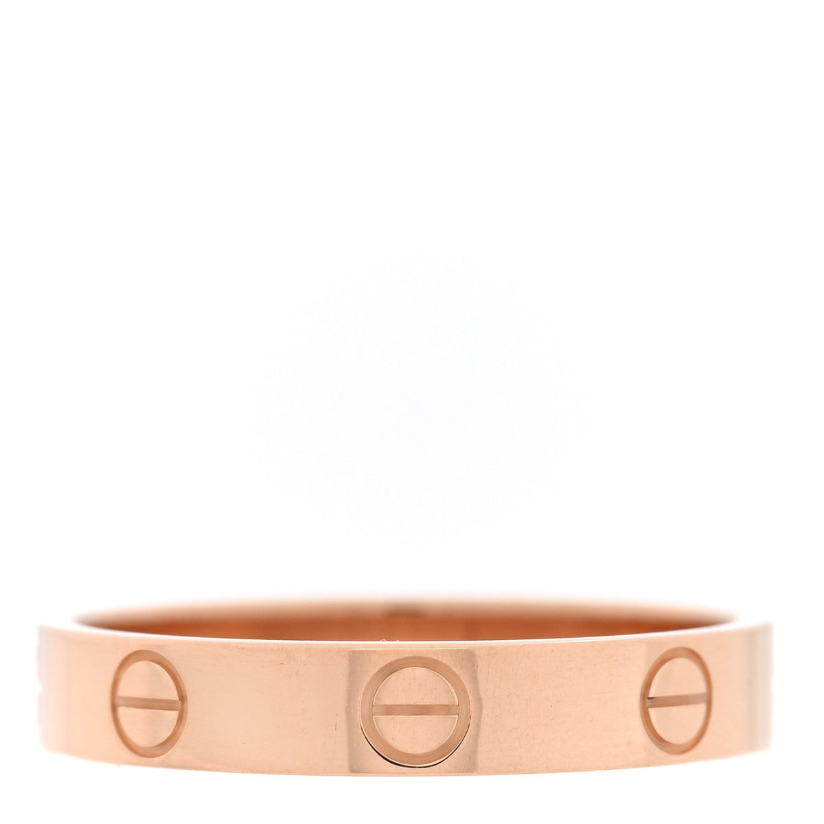 18K Pink Gold 3.5mm LOVE Wedding Band Ring 56 7.75
