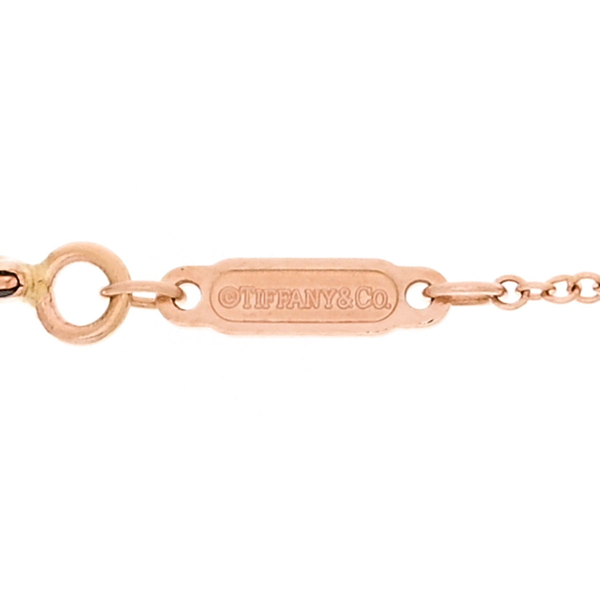 18K Rose Gold Small T Smile Pendant Necklace
