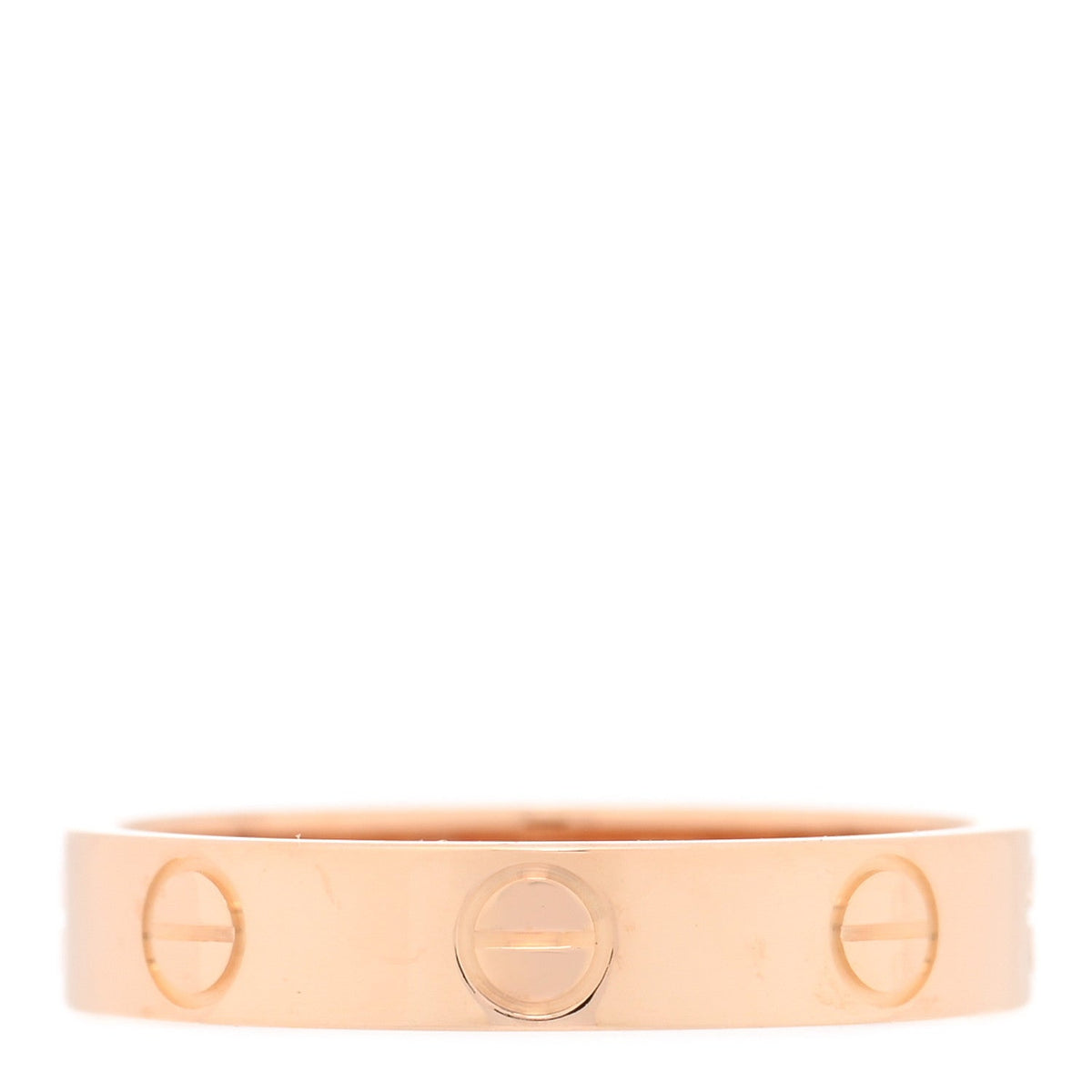 18K Pink Gold 3.5mm LOVE Wedding Band Ring 52 6