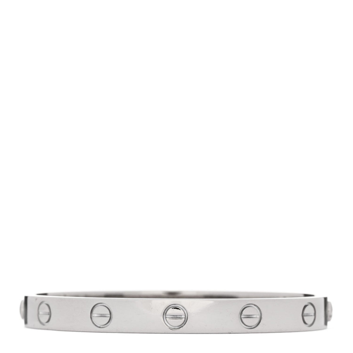 18K White Gold LOVE Bracelet 16