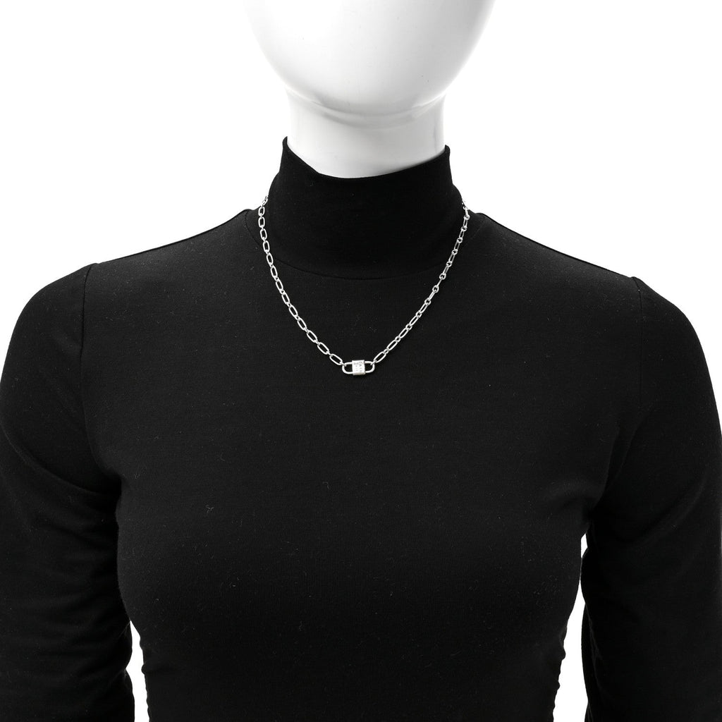 Sterling Silver 1837 Double Lock Necklace