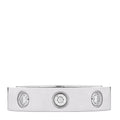 18K White Gold 8 Diamond 4mm Wedding Band LOVE Ring 47 4