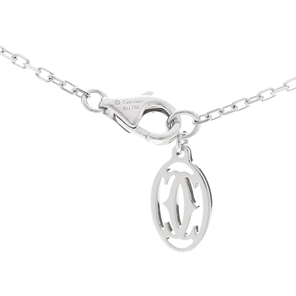 18K White Gold Diamond SM D'Amour Pendant Necklace