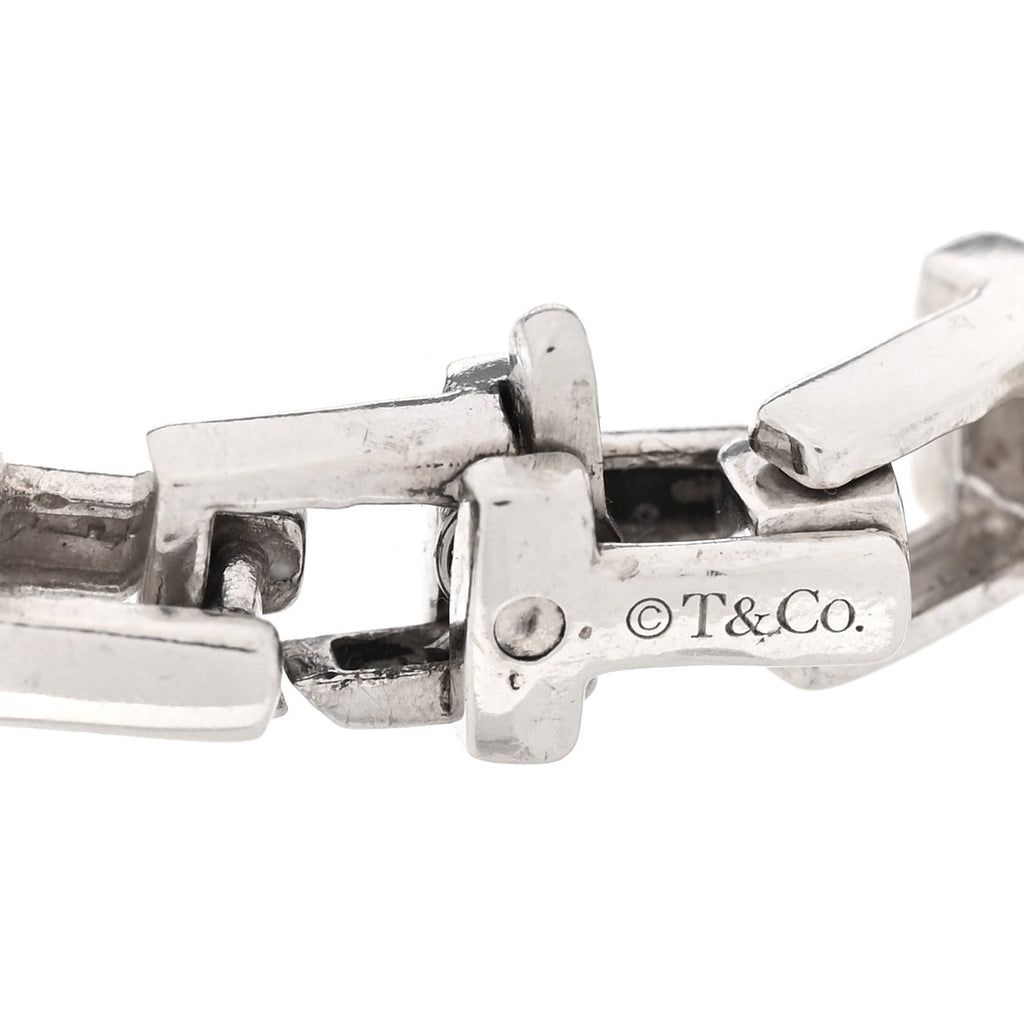 Sterling Silver T Link Chain Bracelet