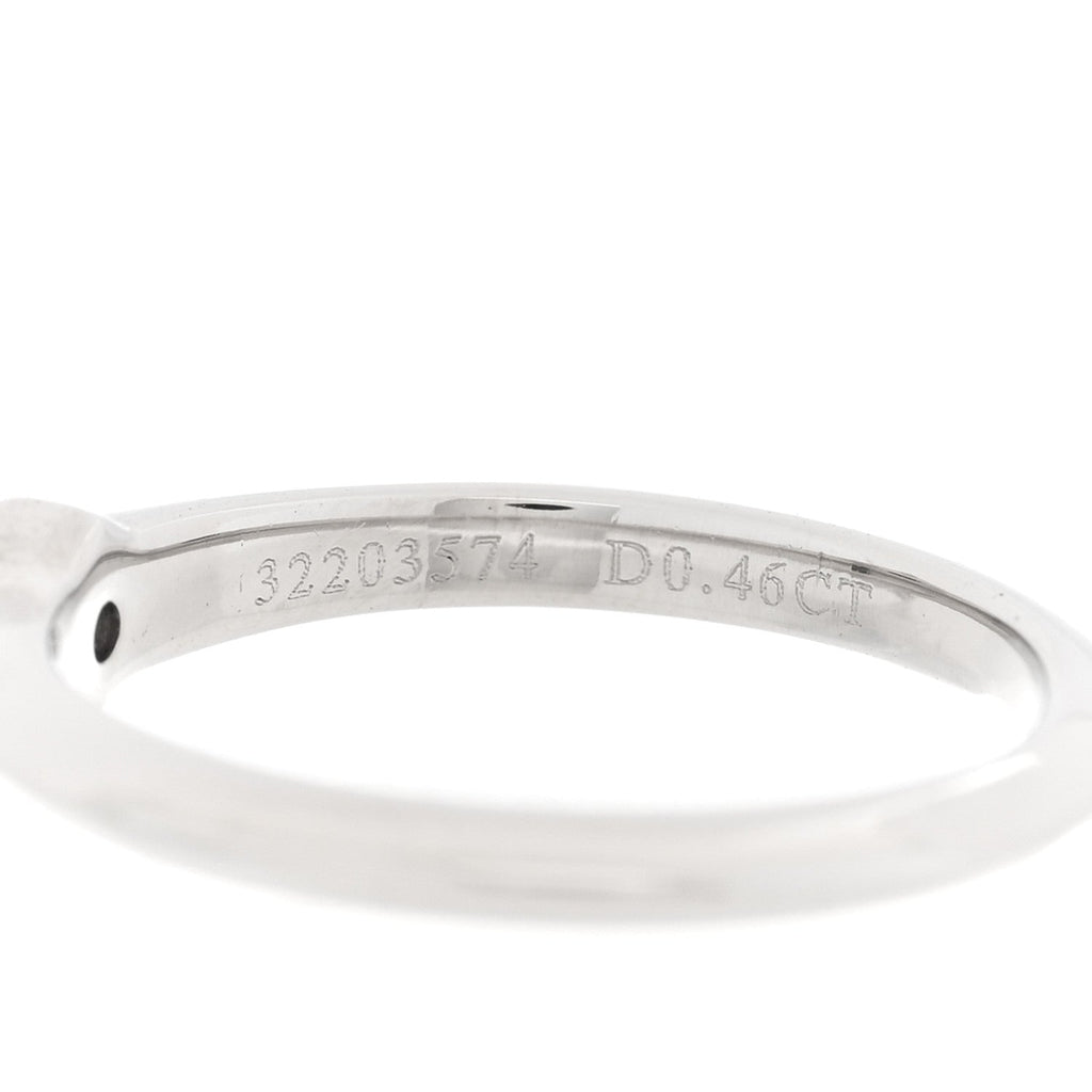 Platinum Diamond .46ct Solitaire Engagement Ring 48 4.5