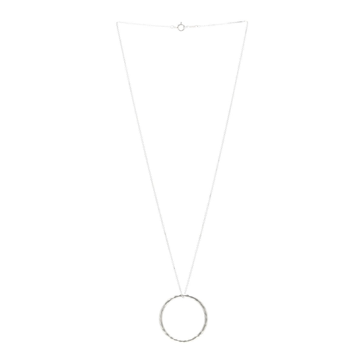 Sterling Silver Paloma's Melody Circle Pendant Necklace