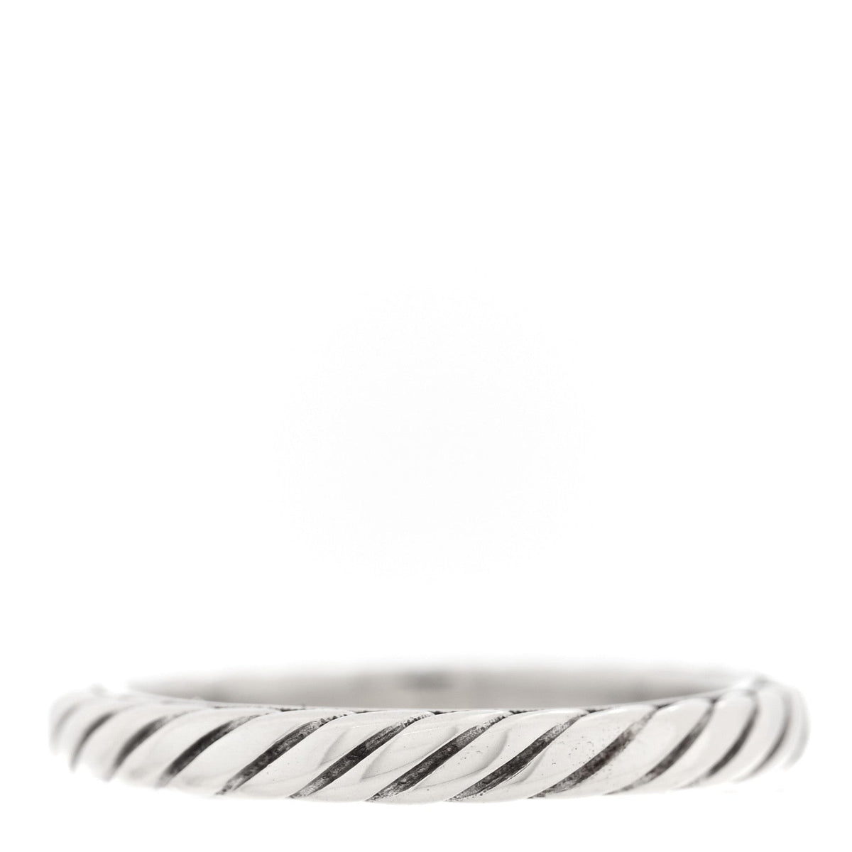 Sterling Silver Cable Classics Band Ring 52 6