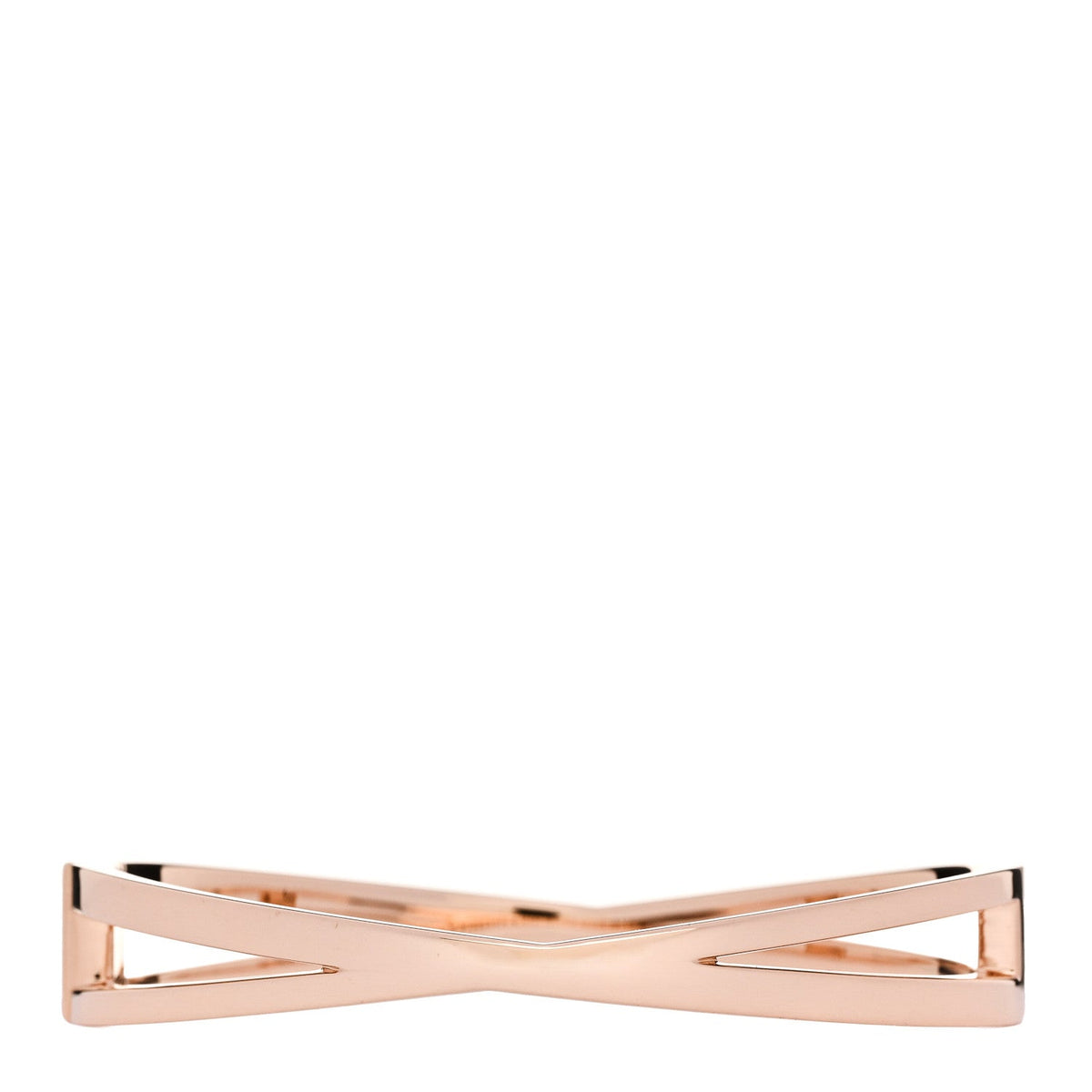 18K Rose Gold Diamond Atlas X Narrow Hinged Bangle Bracelet
