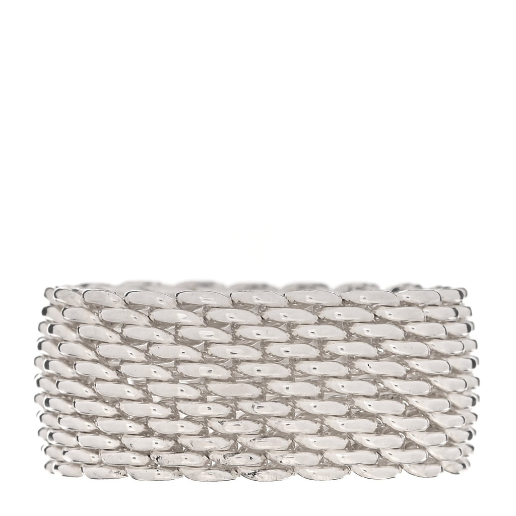 Sterling Silver Somerset Mesh Ring 54 6.75