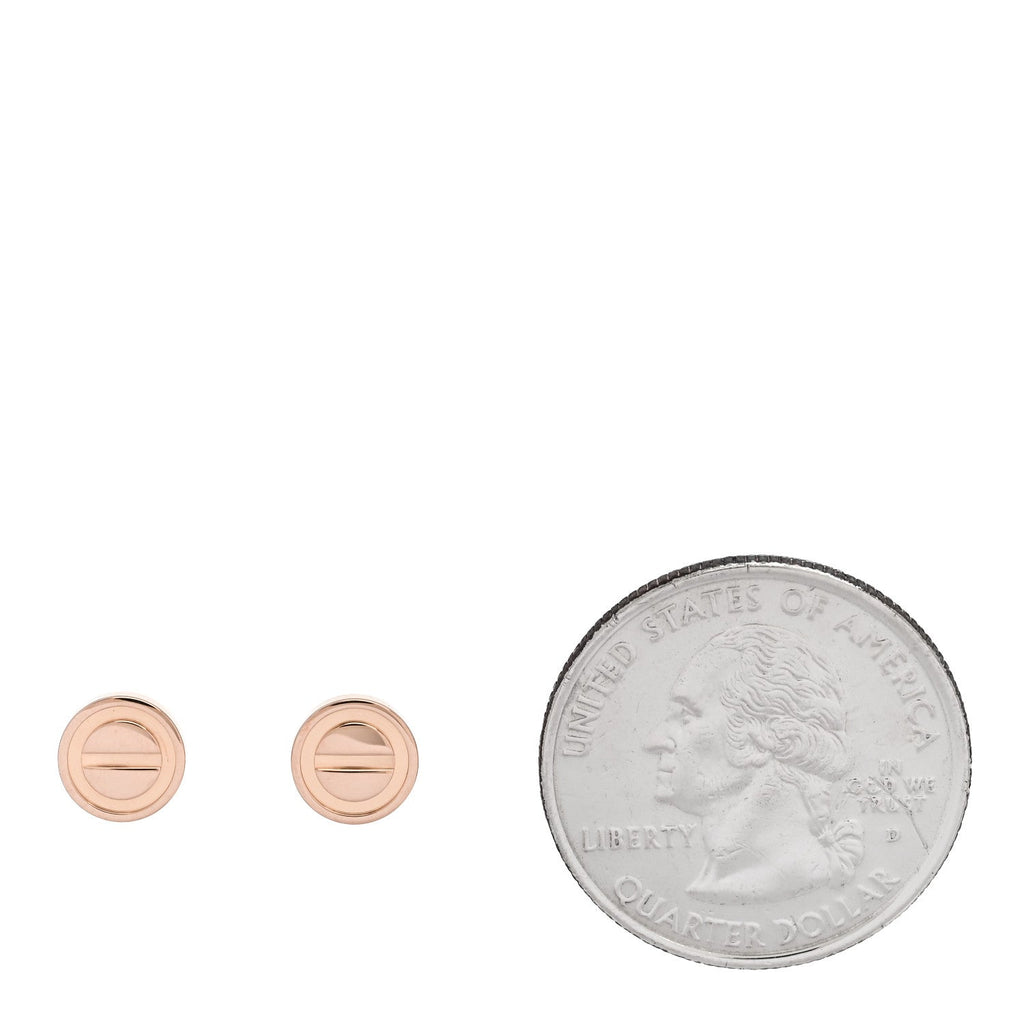 18K Pink Gold LOVE Earrings