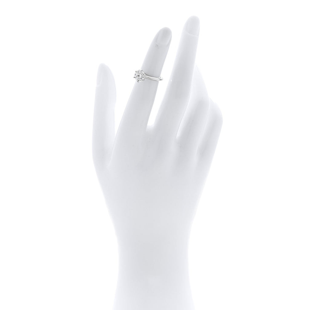 Platinum Diamond 1.36ct Solitaire Engagement Ring 45 3.25