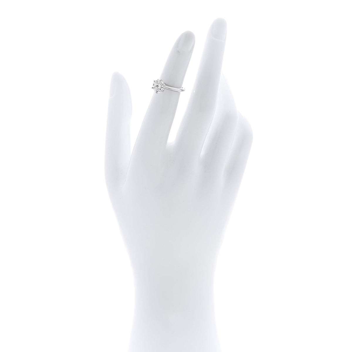 Platinum Diamond 1.36ct Solitaire Engagement Ring 45 3.25