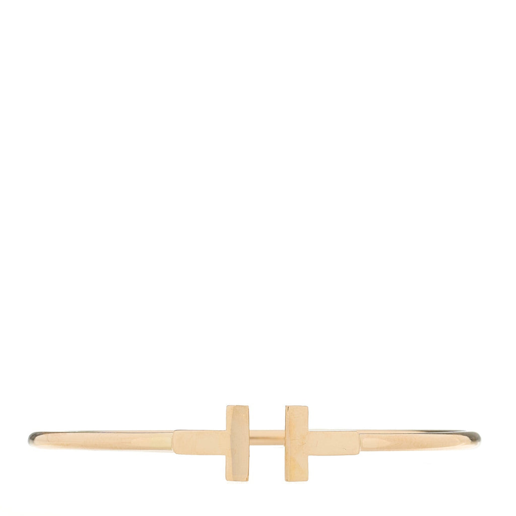 18K Rose Gold T Wire Bracelet