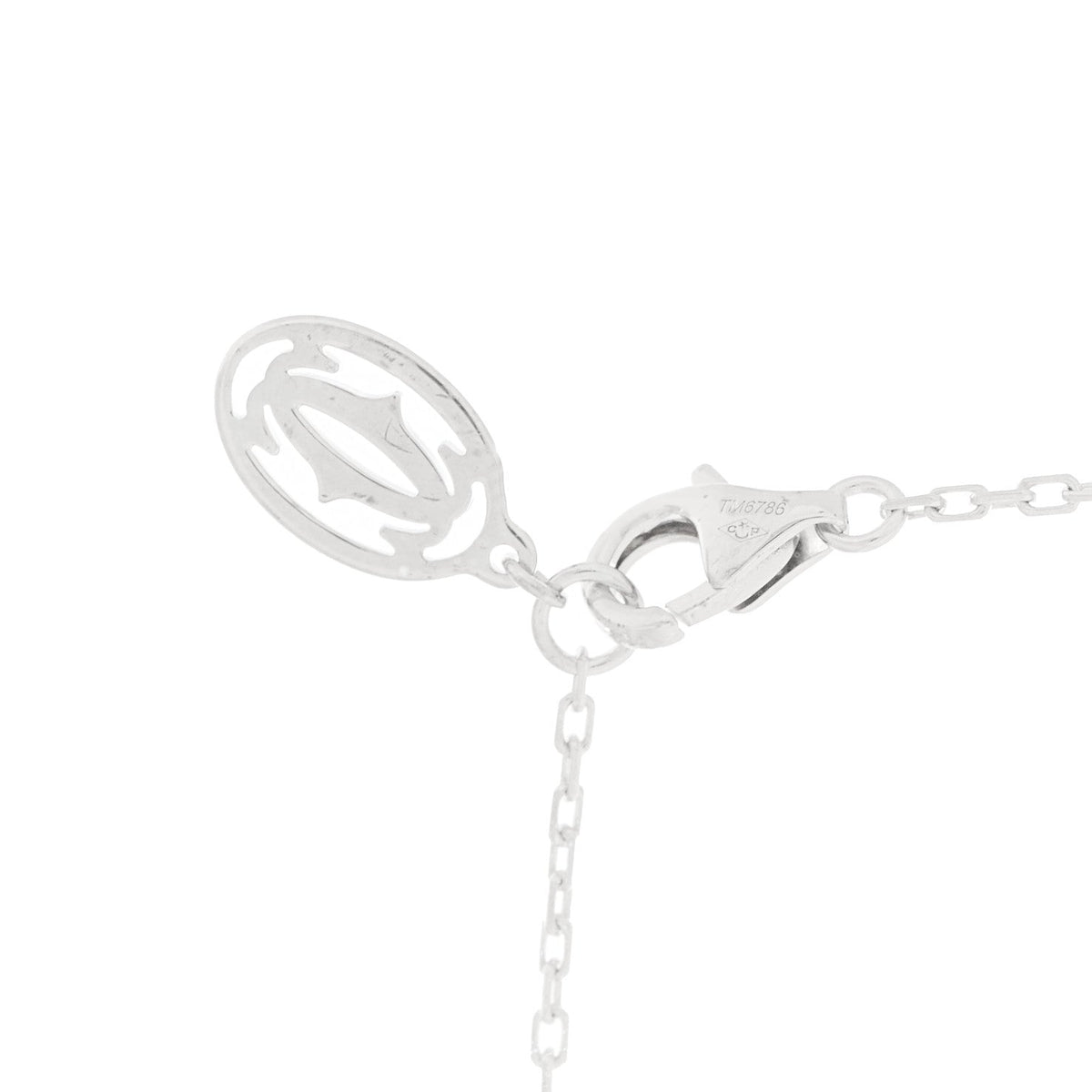 18K White Gold Diamond SM D'Amour Pendant Necklace