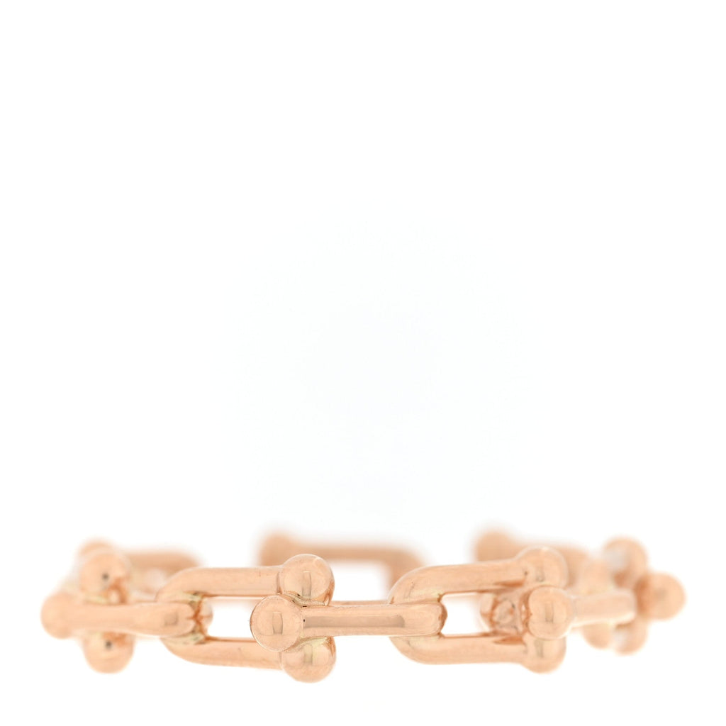 18K Rose Gold Hardwear Micro Link Ring 59 8.75