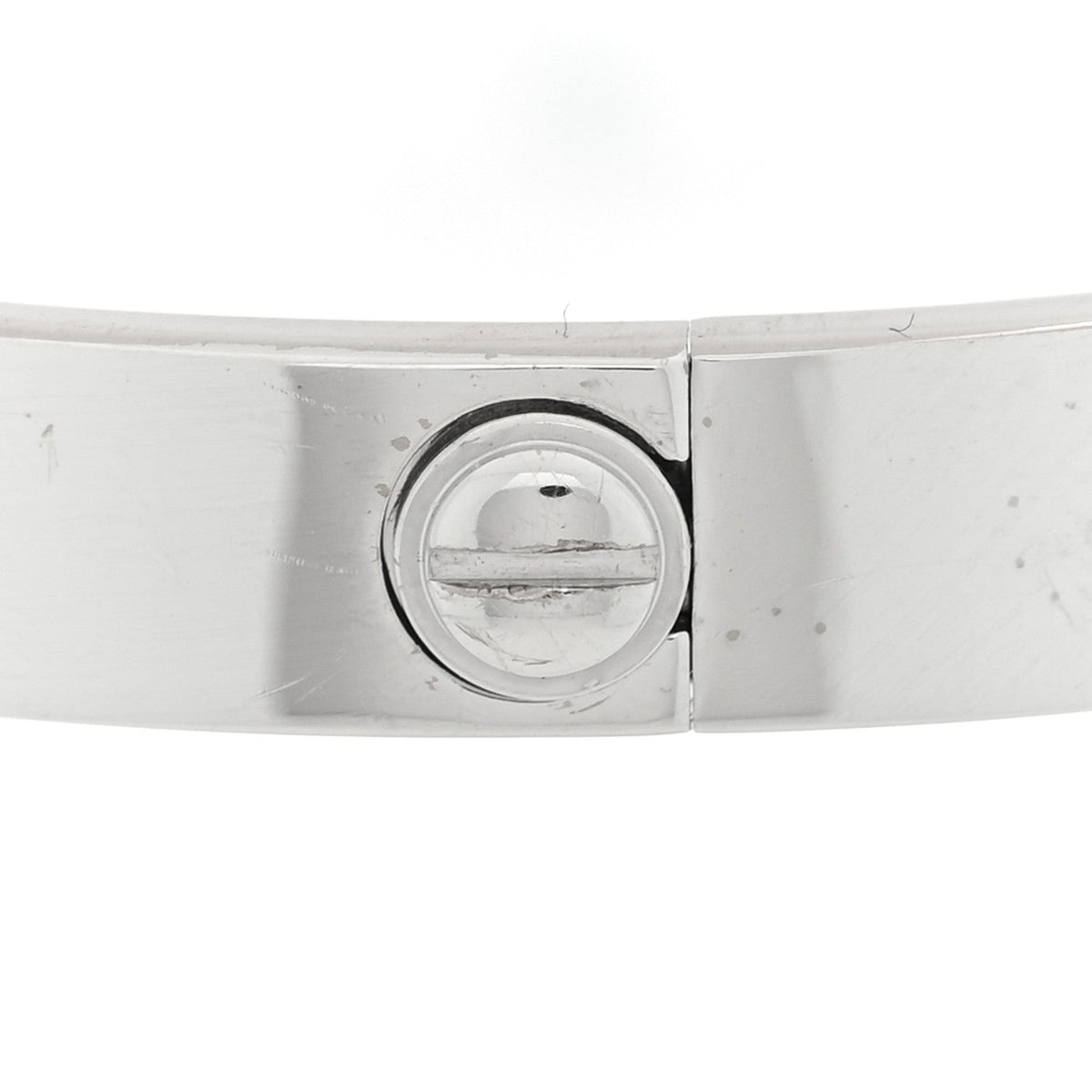 18K White Gold 4 Diamond LOVE Bracelet 16