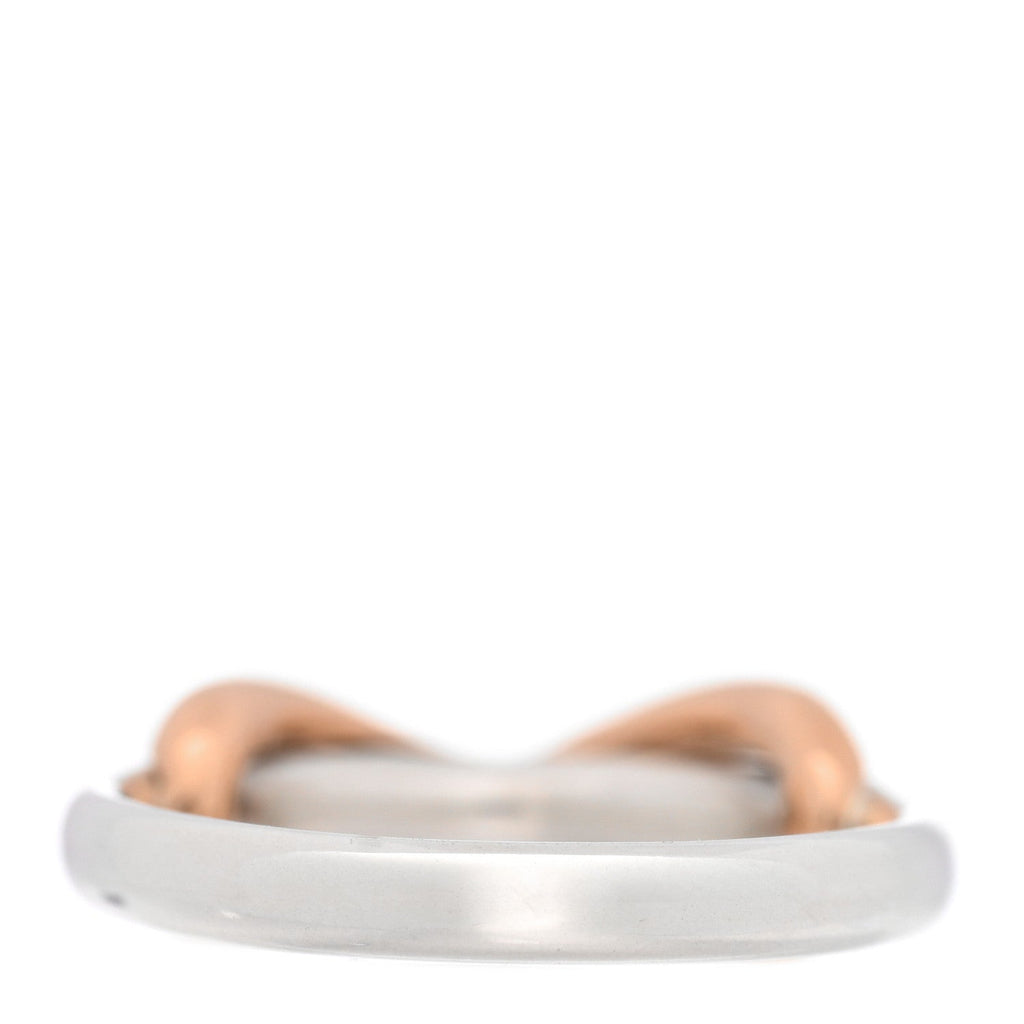 Sterling Silver 18K Rose Gold Infinity Ring 47 4