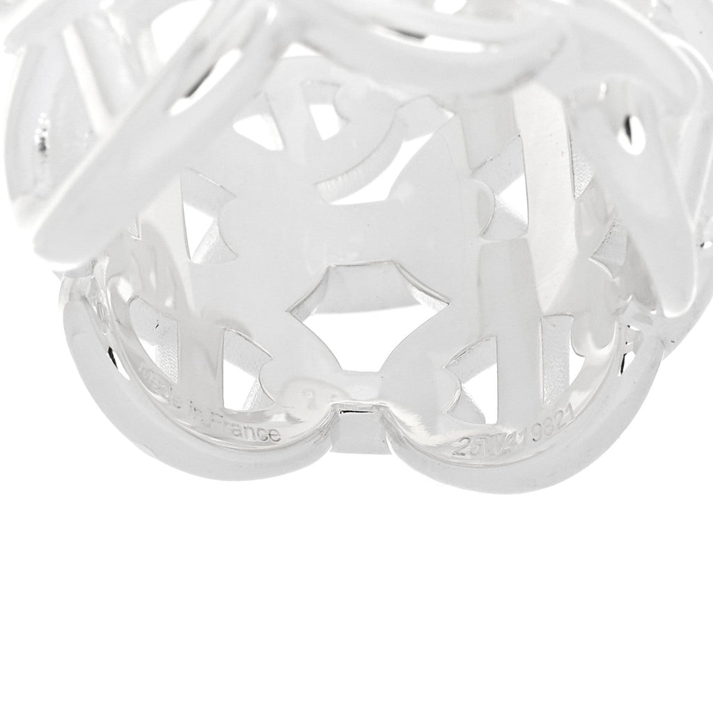 Sterling Silver GM Chaine d'Ancre Enchainee Band Ring 53 6.5
