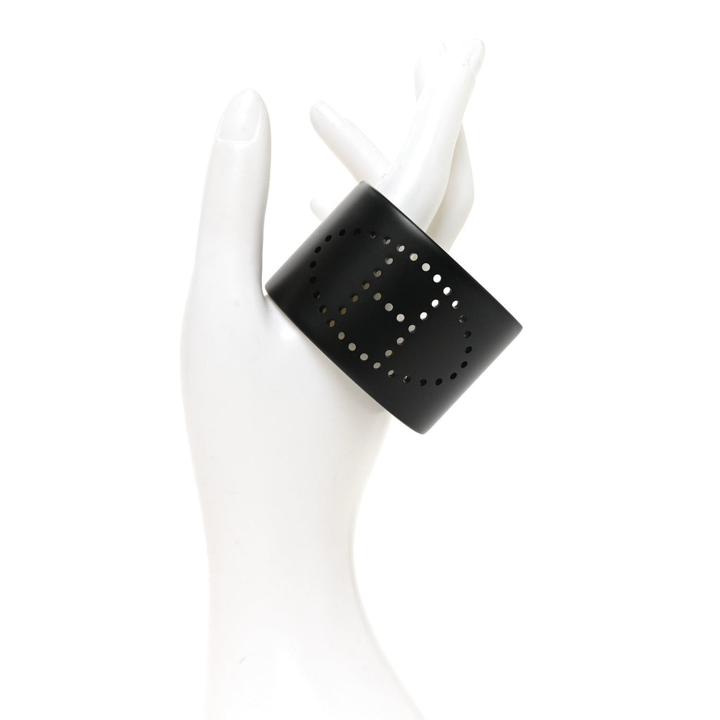 Aluminium Evelyne Sunset Cuff Bracelet T2 Black