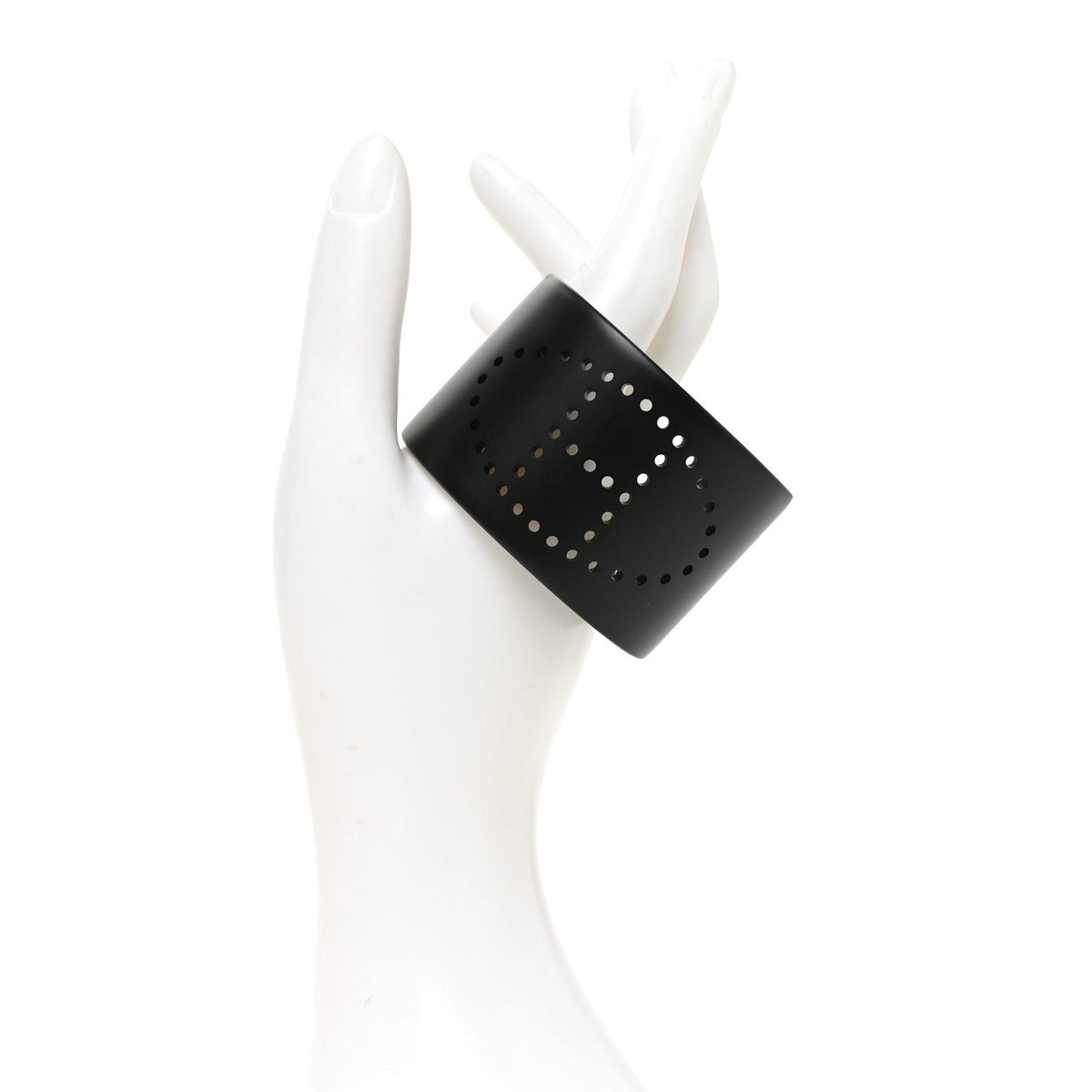 Aluminium Evelyne Sunset Cuff Bracelet T2 Black