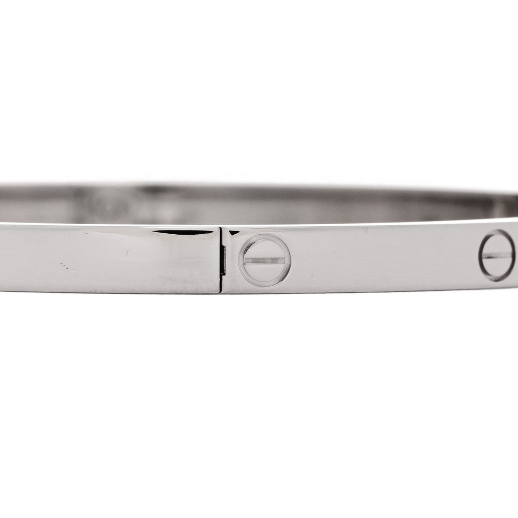 18K White Gold Small LOVE Bracelet 18