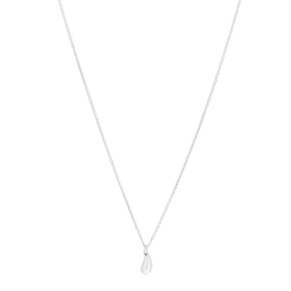 Sterling Silver 12mm Elsa Peretti Teardrop Pendant Necklace