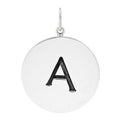 Sterling Silver Block Letter A Charm
