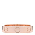 18K Pink Gold 3.5mm LOVE Wedding Band Ring 45 3.5
