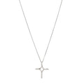 Sterling Silver Elsa Peretti Infinity Cross Pendant Necklace