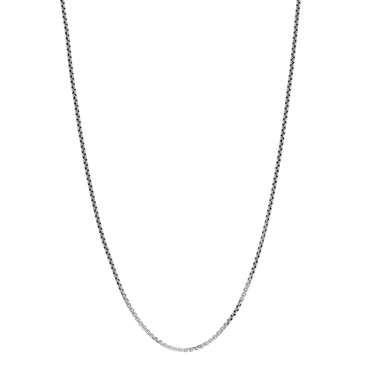Sterling Silver 1.7mm Baby Box Chain Necklace 20"
