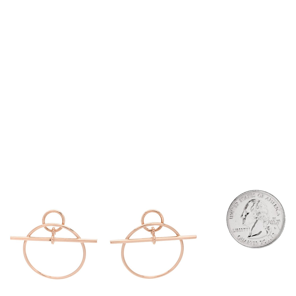 18K Rose Gold PM Loop Earrings