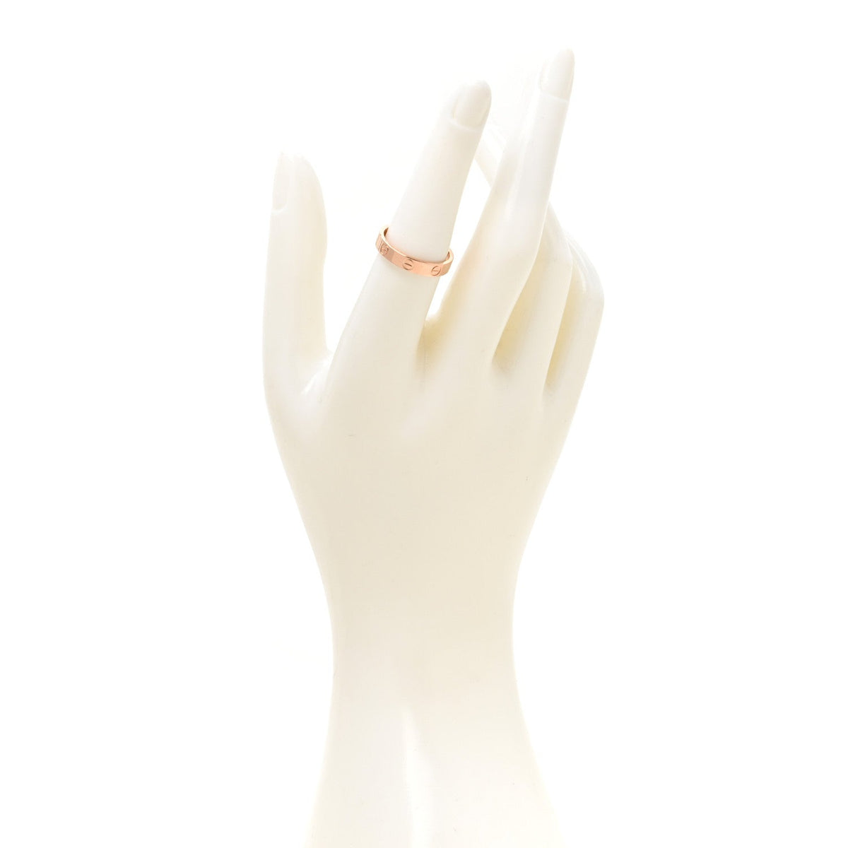 18K Pink Gold 3.5mm LOVE Wedding Band Ring 54 7
