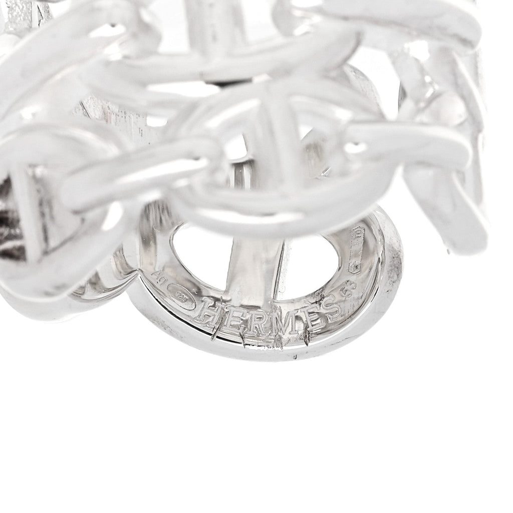 Sterling Silver GM Chaine d'Ancre Enchainee Band Ring 53 6.25