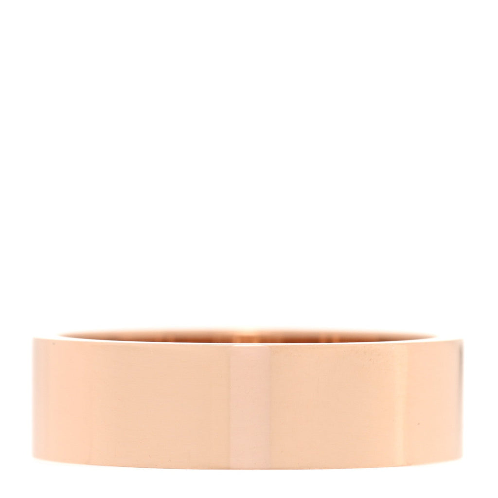 18K Rose Gold Diamond PM H D'Ancre Ring 54 7