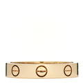 18K Yellow Gold 3.5mm LOVE Wedding Band Ring 52 6