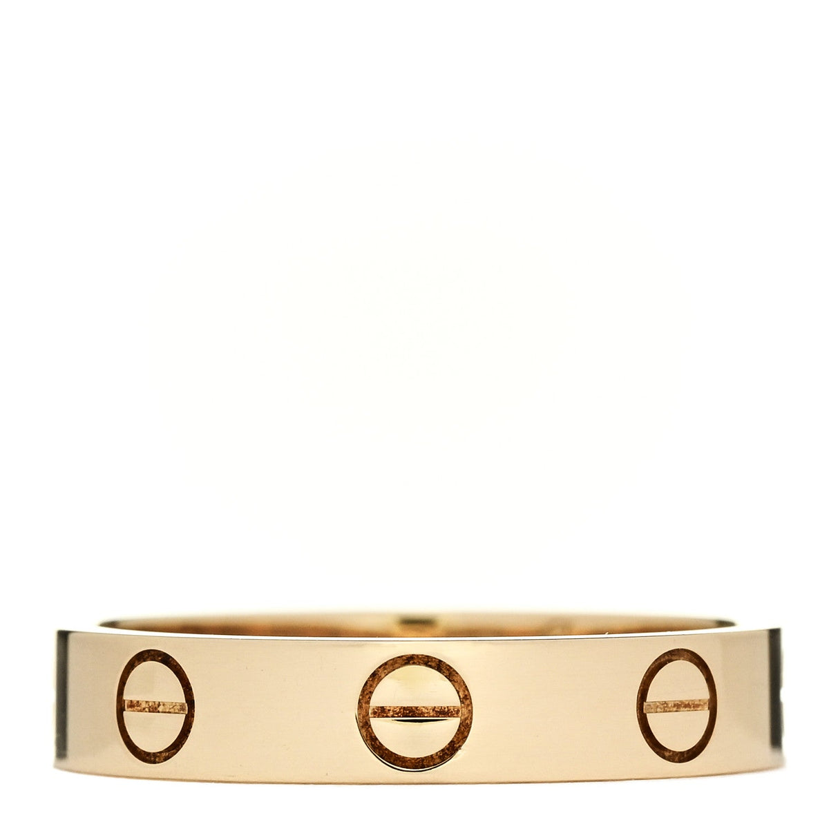 18K Yellow Gold 3.5mm LOVE Wedding Band Ring 52 6