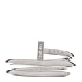 18K White Gold Diamond Double Wrap Juste Un Clou Ring 57 8