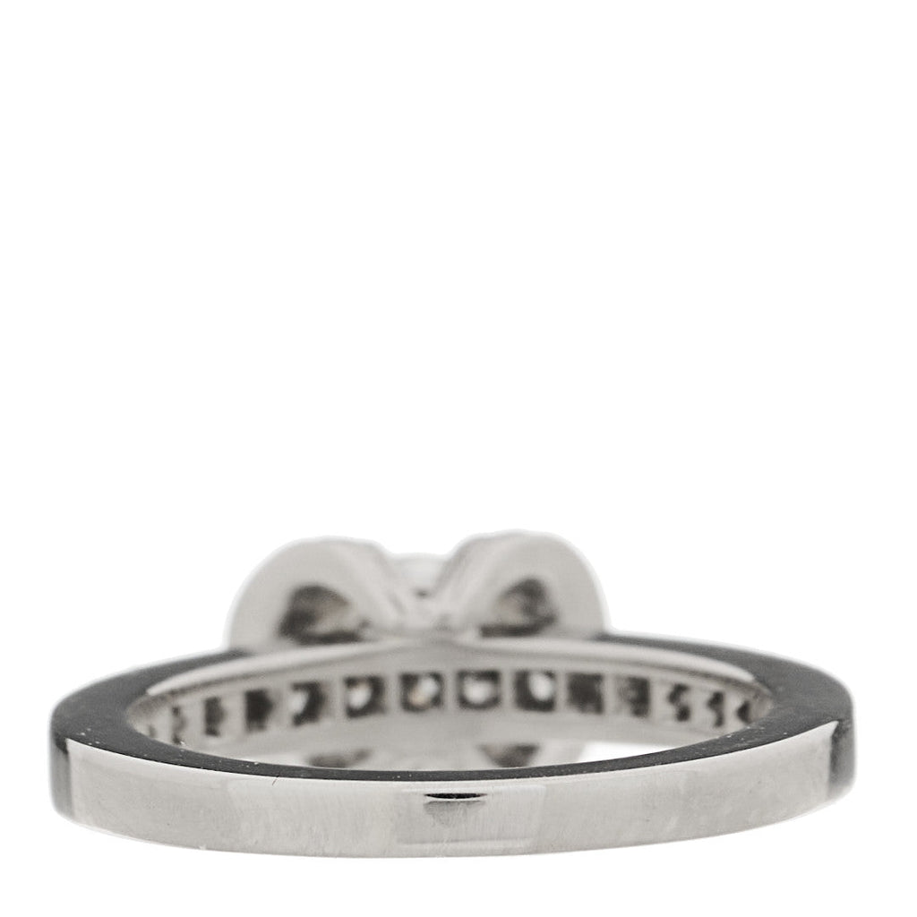 Platinum Diamond .52 Ribbon Engagement Ring 47 4