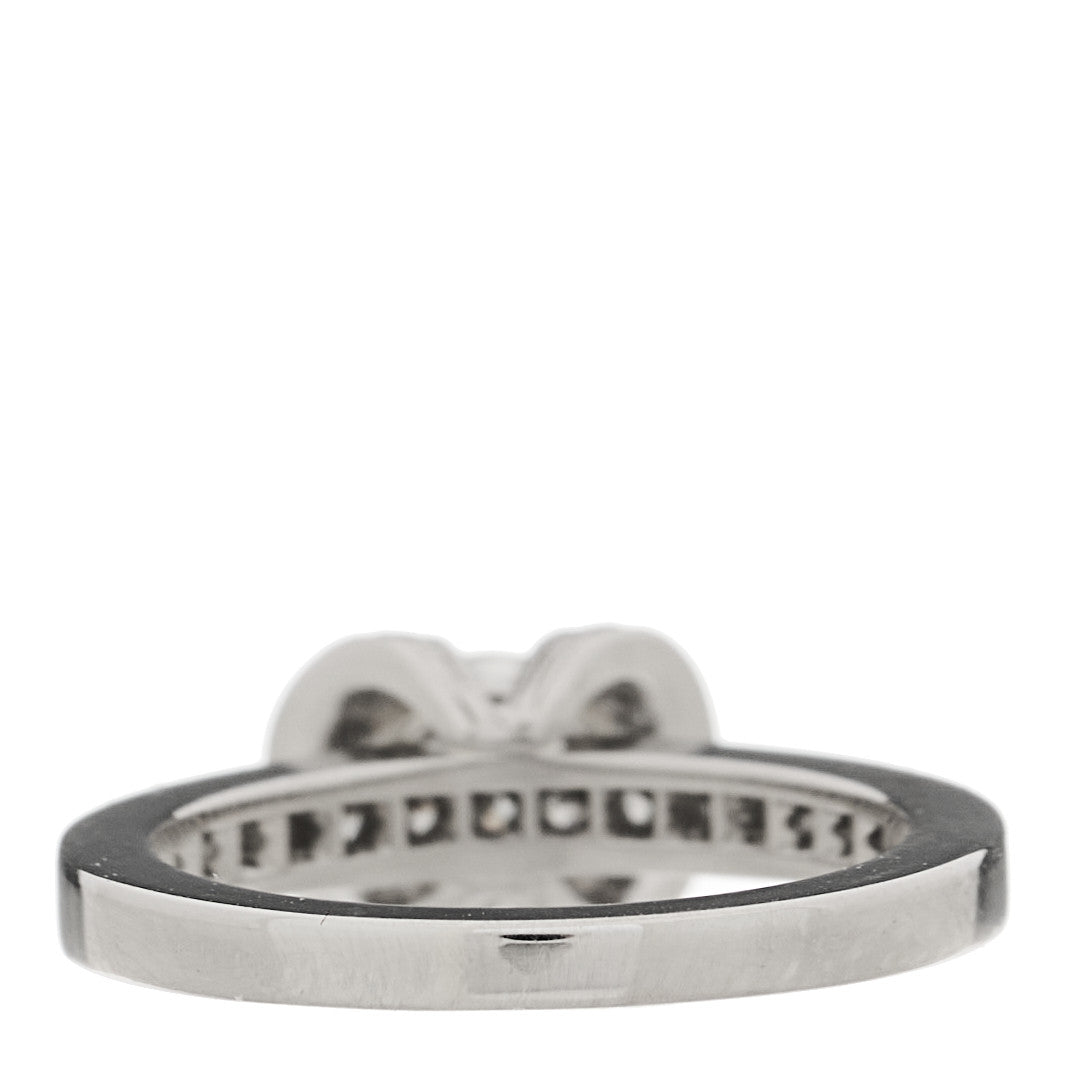 Platinum Diamond .52 Ribbon Engagement Ring 47 4