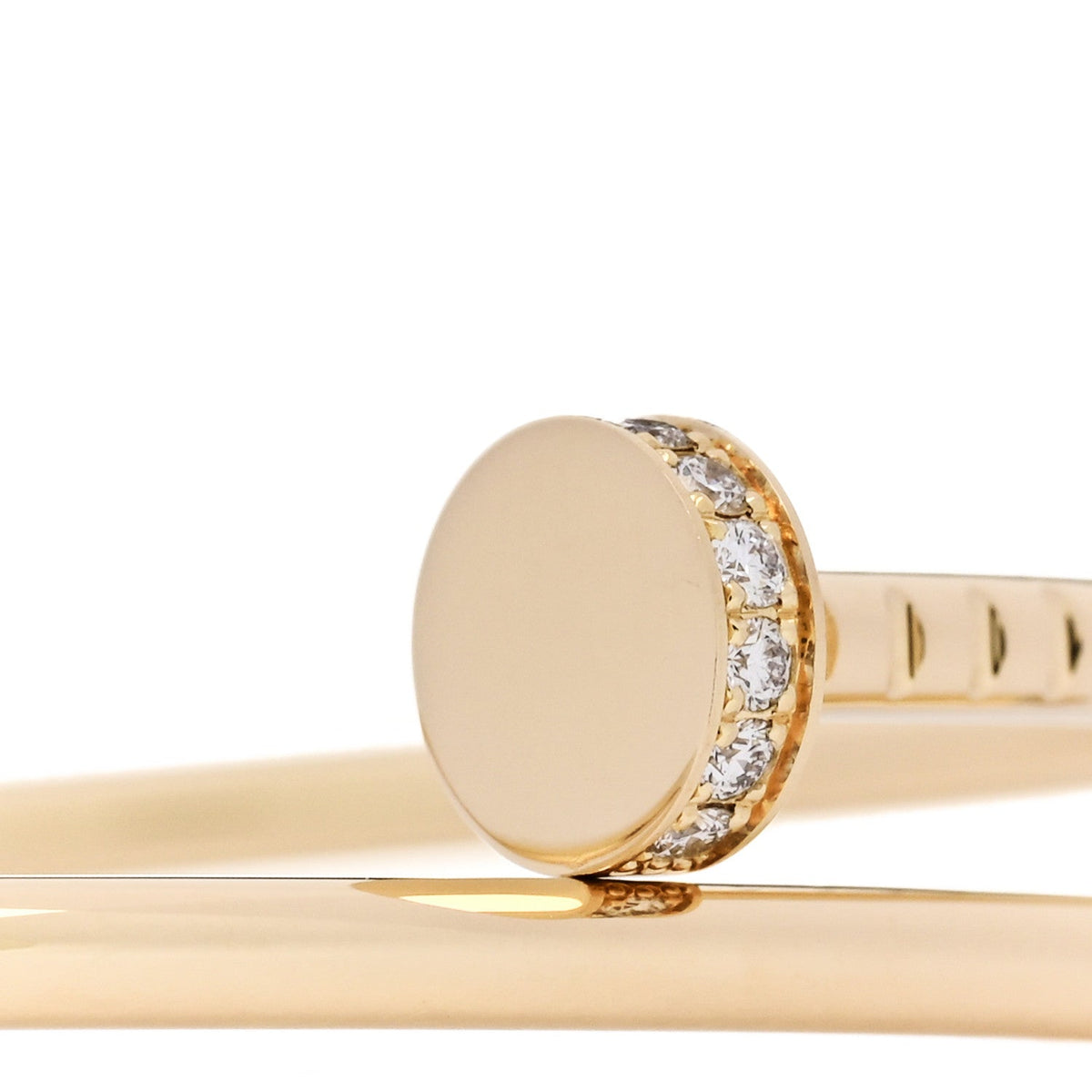 18K Yellow Gold Diamond Small Juste Un Clou Bracelet 15