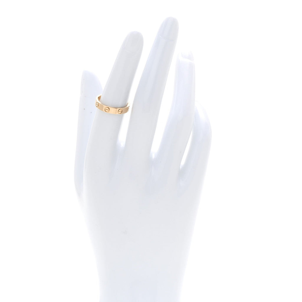 18K Yellow Gold 3.5mm LOVE Wedding Band Ring 52 6