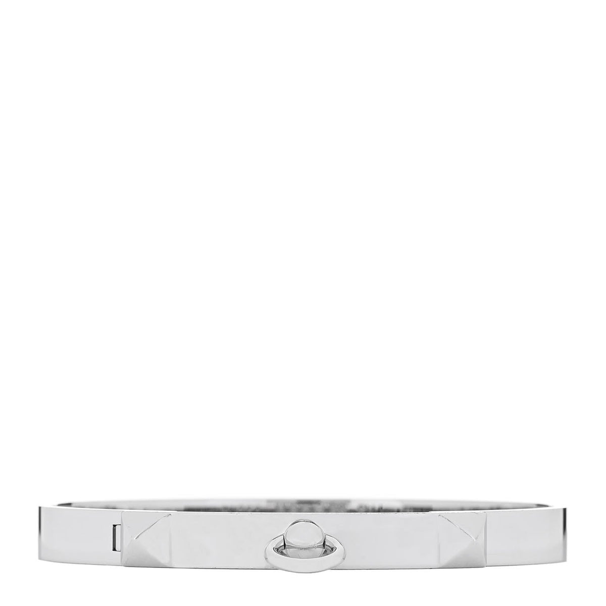 18K White Gold PM Collier De Chien Bracelet SH