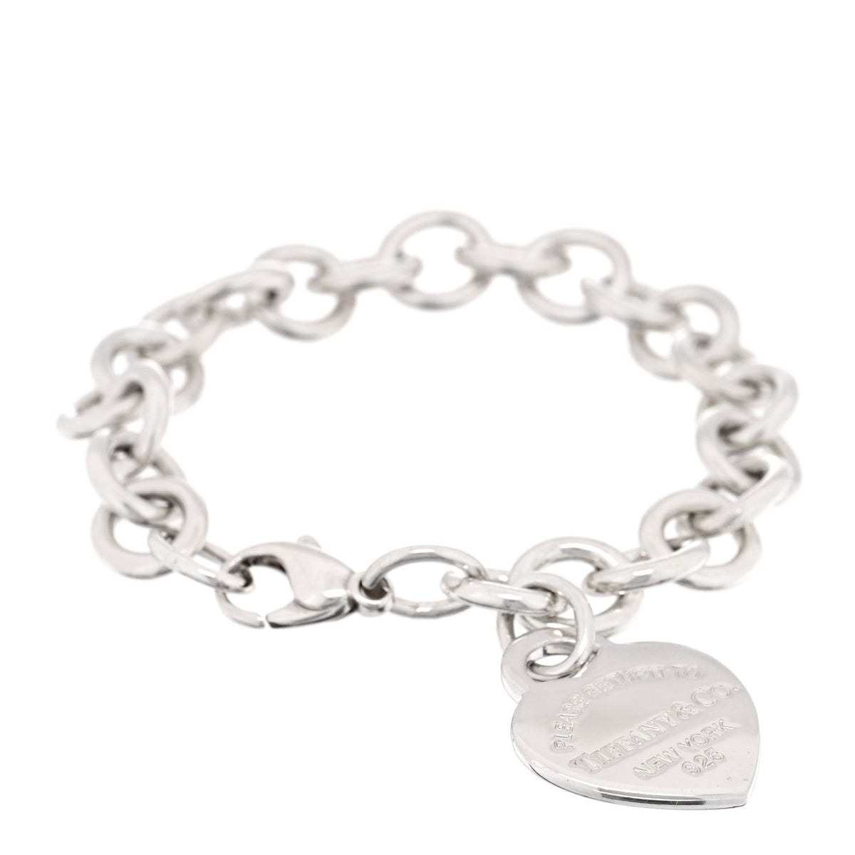 Sterling Silver Return to Tiffany Heart Tag Charm Bracelet