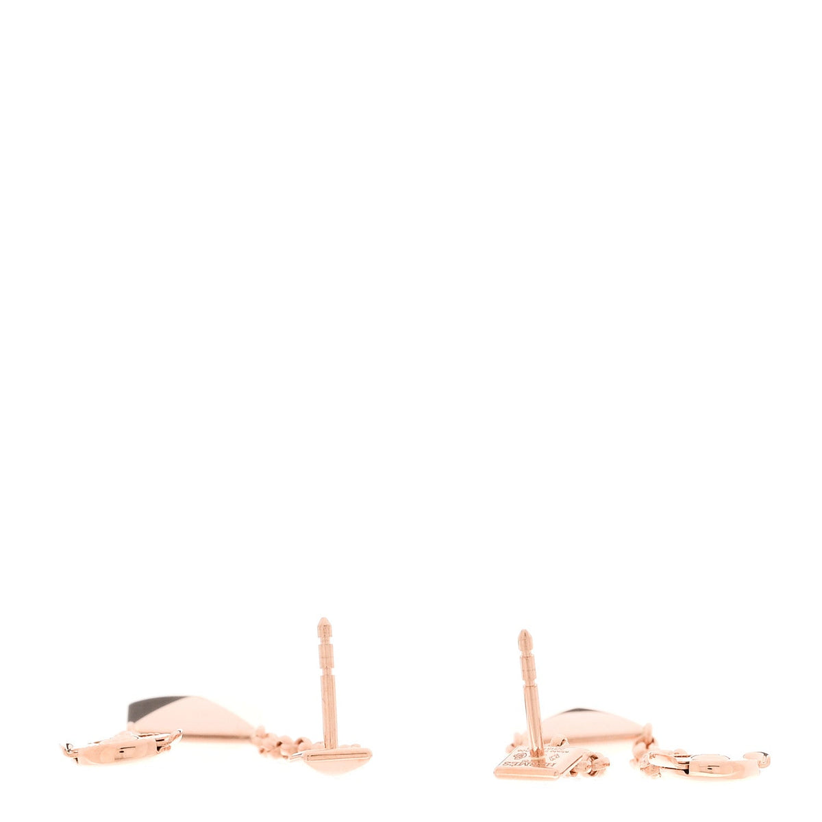 18K Rose Gold Clou d'H Dangle Earrings