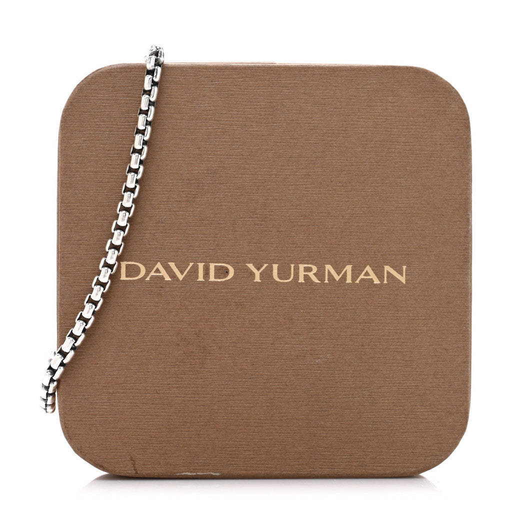 Sterling Silver 14K Yellow Gold 4mm DY Bel Aire Box Chain Bracelet