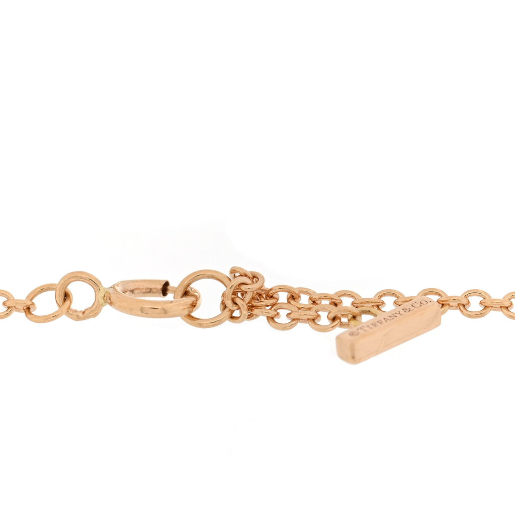 18K Rose Gold Diamond T Smile Bracelet