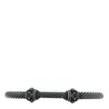 Darkened Sterling Silver Black Diamond 5mm Renaissance Bracelet
